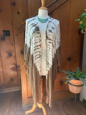 A Beautiful Soul Tie-dye Full Length Coverup Duster